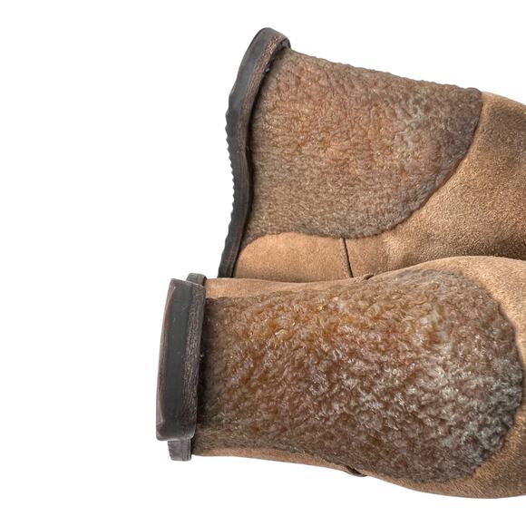 TRASK Tatum Wedge Bootie Suede Wedge Ankle Boots in Tan Size 8M - Picture 14 of 15